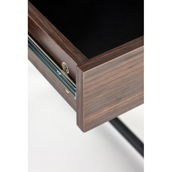 Skrivebord med skuffer valn�tt 123 cm bredt + Tekstilpleie for m�bler