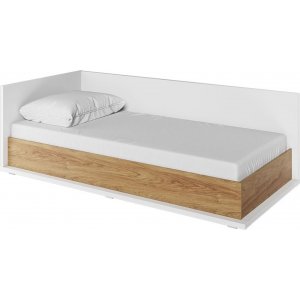 Simi seng venstre 90 x 200 cm - Hvit/hickory