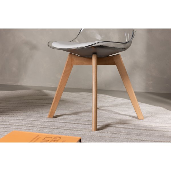 Edvin spisestol - Hvit/bjørk Edvin spisestol - Hvit/bjørk