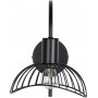Netthult vegglampe - svart