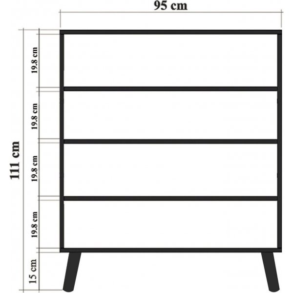 Leva Form garderobe - Furu