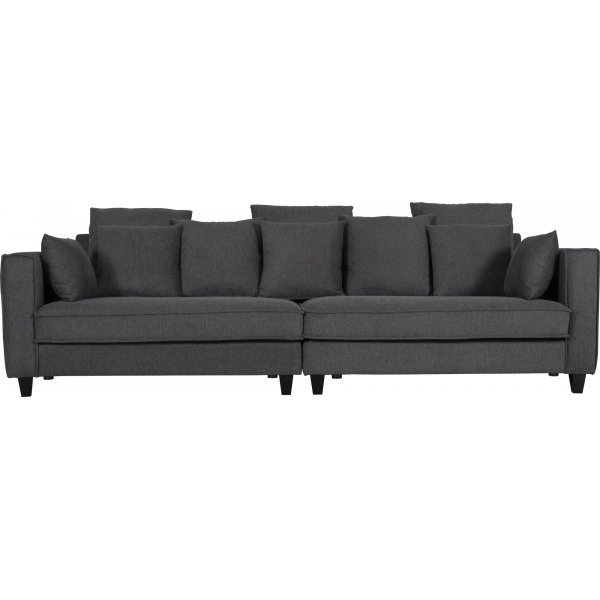 Brandy Lounge - 4-seters sofa XL (mrkegr) + Flekkfjerner for mbler