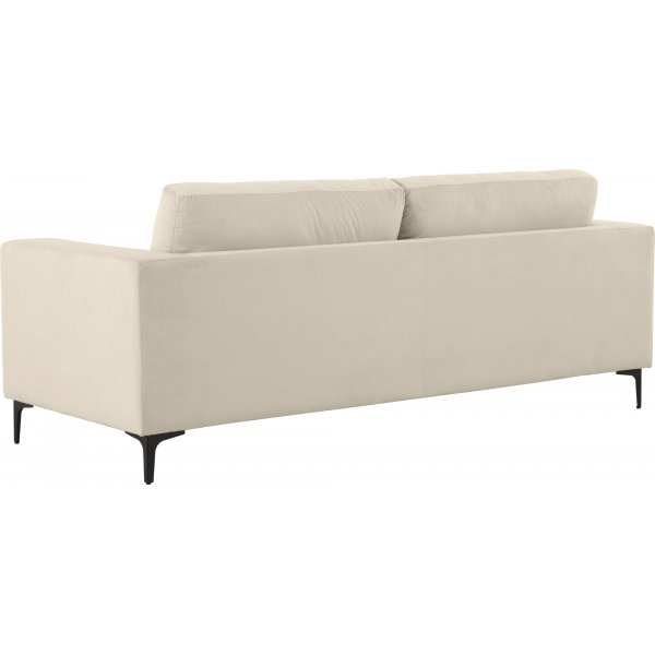 Aspen 3-seter sofa - Beige flyel + Flekkfjerner for mbler