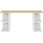 Nandu skrivebord 160 x 70,5 cm - Eik/hvit