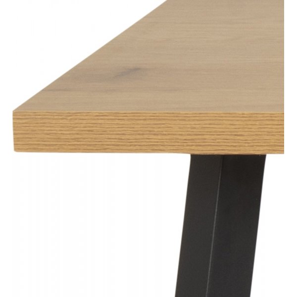 Mallow spisebord 190 cm - Eik/sort Mallow spisebord 190 cm - Eik/sort