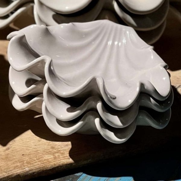 Skallserveringsfat 24 cm - Beige