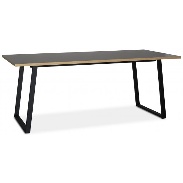 Edge 3.0 spisegruppe 190x90 cm inkludert 6 stk. hvitoljede Castor pinnestoler - grå høytrykkslaminat (HPL) Edge 3.0 spisegruppe 190x90 cm inkludert 6 stk. hvitoljede Castor pinnestoler - grå høytrykkslaminat (HPL)