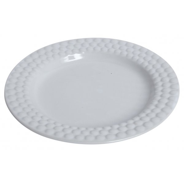 Colombia Assiette D20,5 cm - Hvit