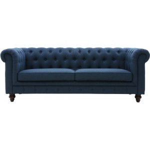 Herron 3-seters chesterfield-sofa - Bl