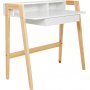Brent skrivebord 96 x 55 cm - Hvit