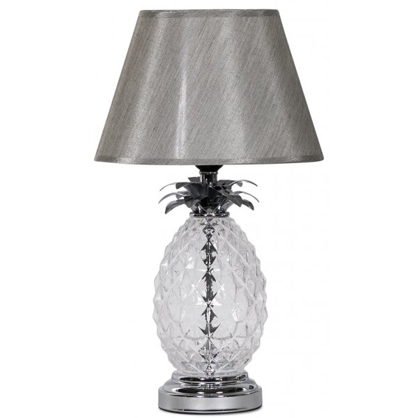 Lampefot Ananas H34 - Krom / Glass Lampefot Ananas H34 - Krom / Glass