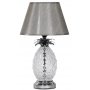 Lampefot Ananas H34 - Krom / Glass