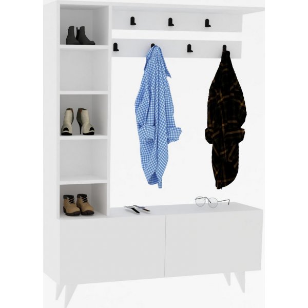 Hale hall m�bler - Hvit