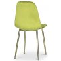 Paradis velvet stol - Grnn / Messing