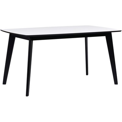 Mckenzie spisebord 150 cm - Hvit/sort