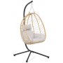 Hengestol Lugo - Svart/beige Hengestol Lugo - Svart/beige
