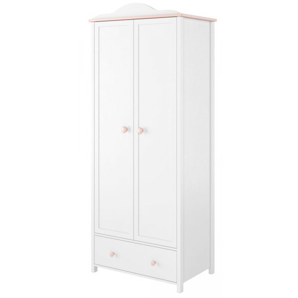 Stephany garderobe - Hvit/rosa