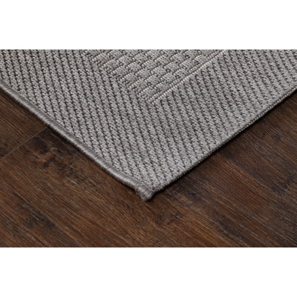 Miami flatvevd teppe grå Miami flatvevd teppe grå