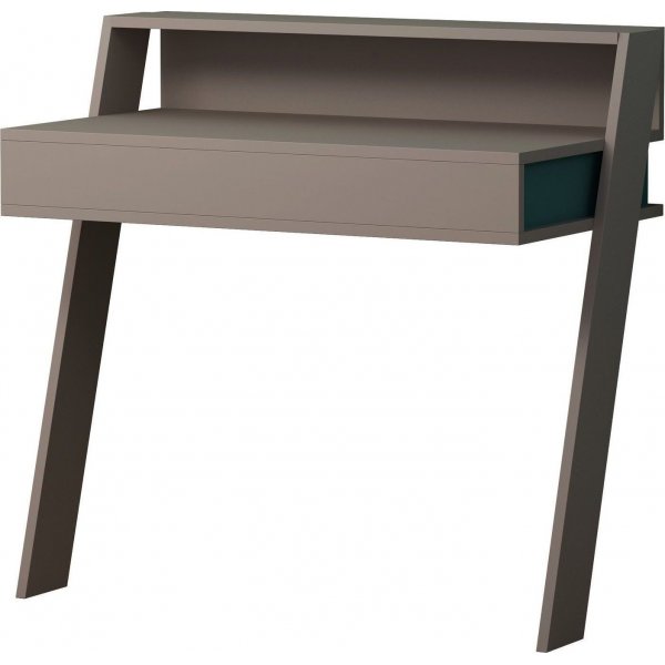 Co-work skrivebord - Lys mokka/turkis Co-work skrivebord - Lys mokka/turkis