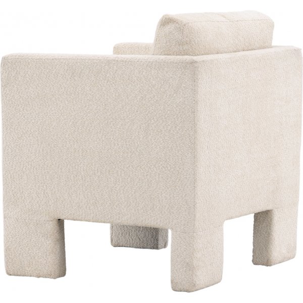 Ragusa lenestol - Hvit bouclé Ragusa lenestol - Hvit bouclé