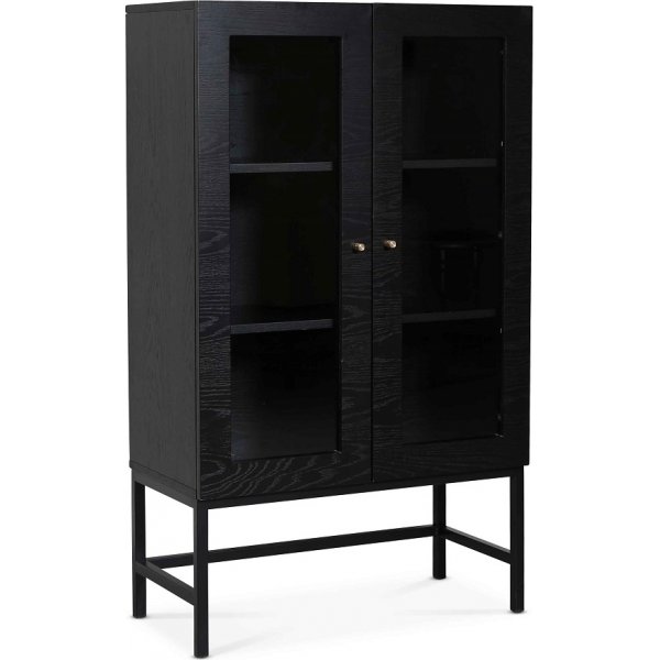 Carl vitrineskap (Highboard) - Svartbeiset eik