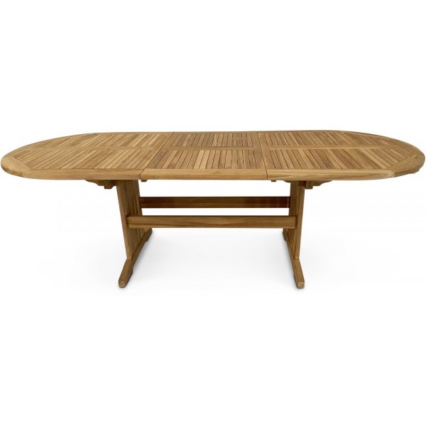 Uteservering: Salt ovalt spisebord 180-240 cm med 6 Salt stoler - Teak