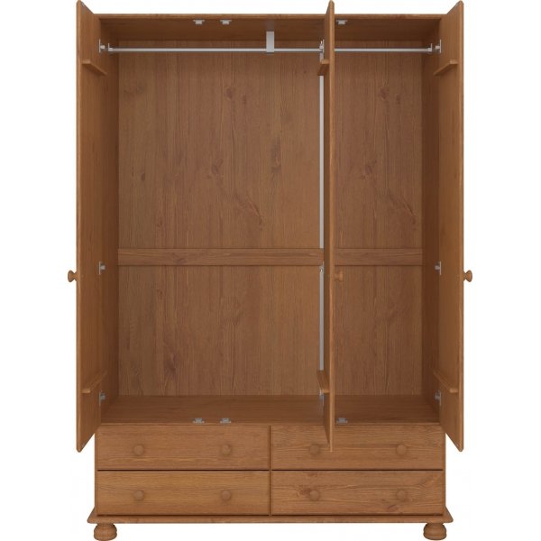 Richmond garderobeskap med 3 dører - Brun Richmond garderobeskap med 3 dører - Brun