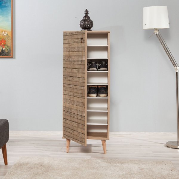 Filinta skoskap av planker - Sonoma eik Filinta skoskap av planker - Sonoma eik