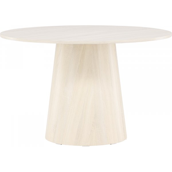 Lanzo rundt spisebord Ø120 cm - Hvitpusset Lanzo rundt spisebord Ø120 cm - Hvitpusset
