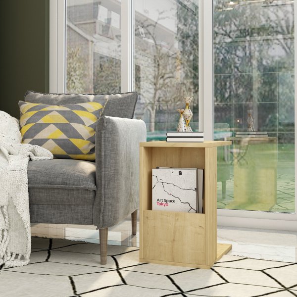 Serce sidebord 30 x 40 cm - Safir eik