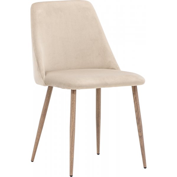 Beige flyels spisestol