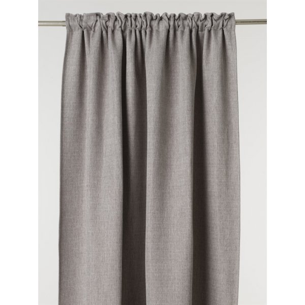Grå gardinlengde 2-pakning 135 x 240 cm - Grå mørklegging Grå gardinlengde 2-pakning 135 x 240 cm - Grå mørklegging