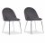 Plaza velvet stol - Gr / Krom