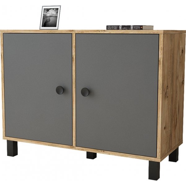 Vilamo skap 35 - Furu/antrasitt