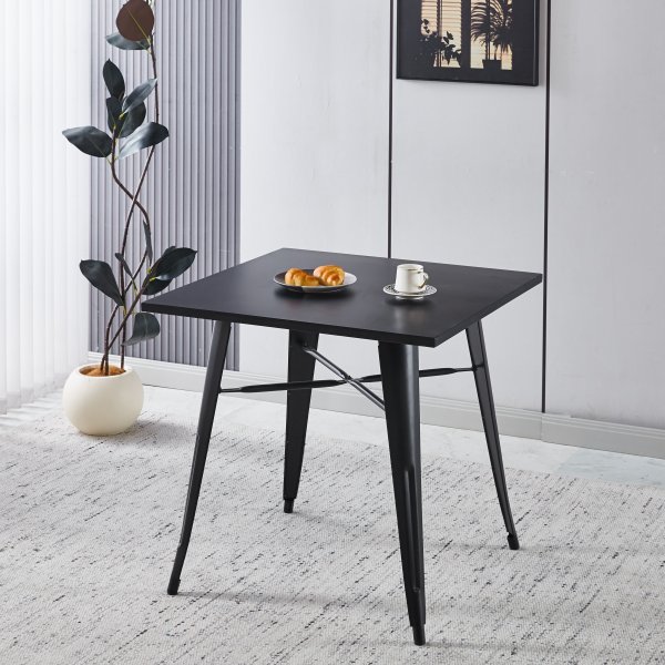 Iris spisebord 80x80 cm - Svart Iris spisebord 80x80 cm - Svart