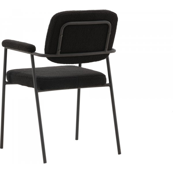 Gårsdagens spisestol - Sort boucle Gårsdagens spisestol - Sort boucle