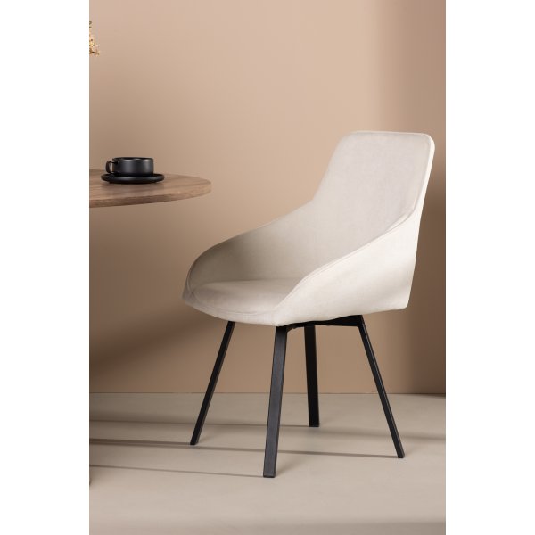 Rosie spisestuestol - Beige/svart Rosie spisestuestol - Beige/svart