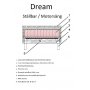 Dream regulerbar seng 90�200 cm - Beige