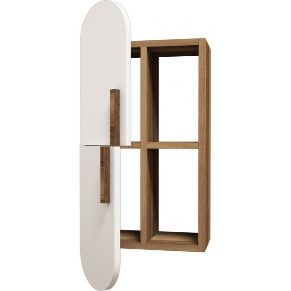 Rose vegghylle - Valnøtt/hvit Rose vegghylle - Valnøtt/hvit