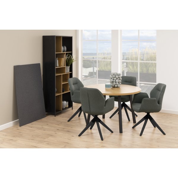 Aura lenestol - Mørk grå/sort Aura lenestol - Mørk grå/sort