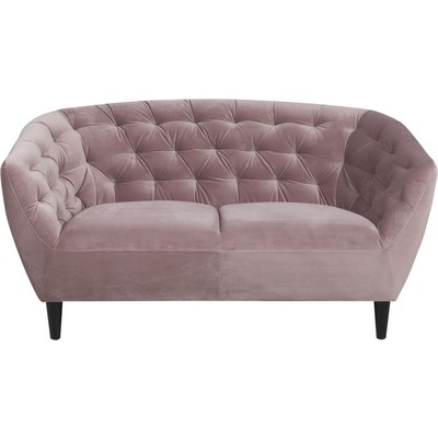 Felicia 2-seter sofa - Rosa (Flyel)