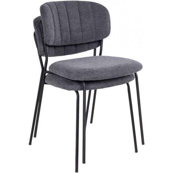 Alicante spisestol - mørkegrå / svart Alicante spisestol - mørkegrå / svart