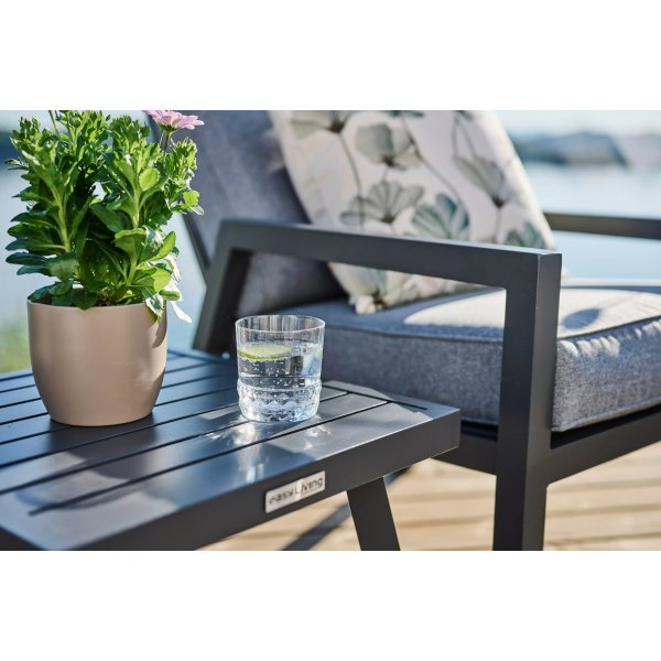 Lerida recliner-sett - Gr� + Tekstilpleie for m�bler