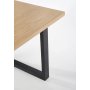 Gambon spisebord 120x78 cm - Eikefiner/sort