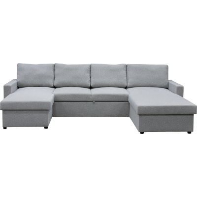 Trn Gr Sovesofa / U-formet sofa + Flekkfjerner for mbler