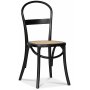 Solano spisegruppe: Bord 90 cm inkludert 4 Axe stoler - Svart aske / Rotting