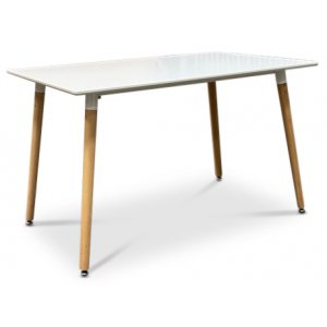 Plaza spisebord 120 cm - Hvit/Tre