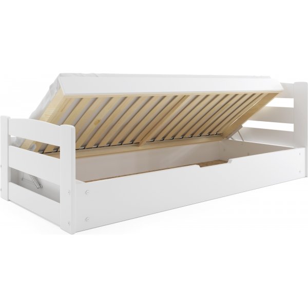 Ernie juniorseng med oppbevaring 90 x 200 cm - Alle farger