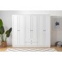 Lia garderobe 210 x 52 x 210 cm - Hvit