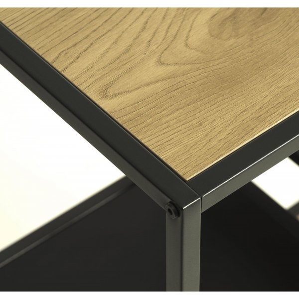 Medici bokhylle H146 cm - Eik/sort Medici bokhylle H146 cm - Eik/sort